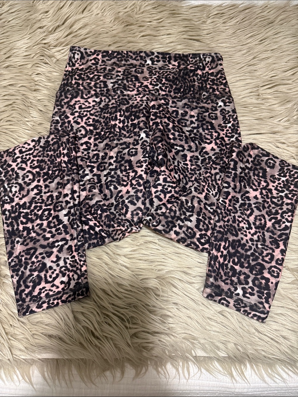 Balance Collection Pink and Black Leopard Kids Leggings